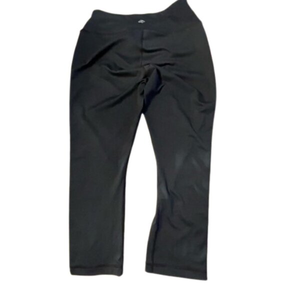 Zelos Black Leggings Pride Rainbow Side Stripe M Cropped - Picture 2 of 9